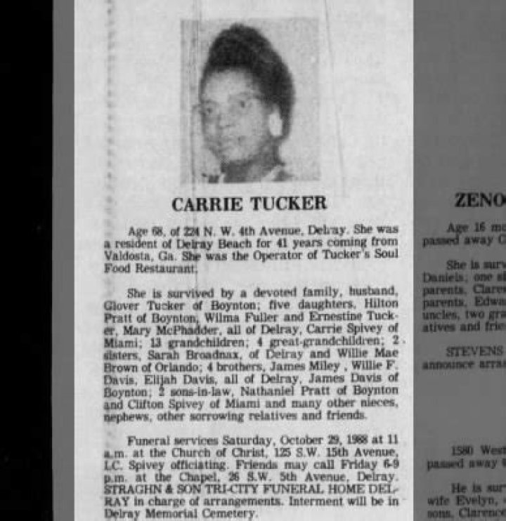 Update Carrie Tucker Obituary – cause of death: in loving memory of carrie tucker, A Life Remembered